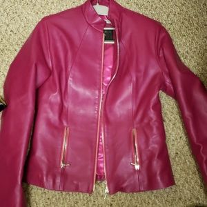 Leather jacket - pink